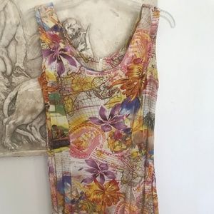 Vintage Jams World Hawaiian Print Dress, Size S